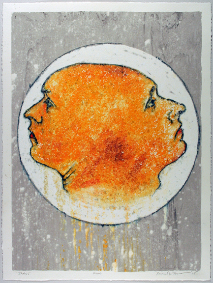 Janus serigraphic monotype enlarged